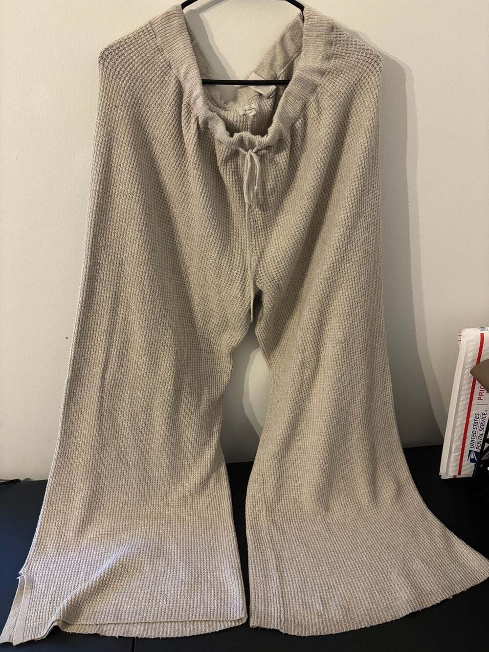 Aerie - size XL Renee C Stripe Cotton Blend Wide Leg Pants (Women)
